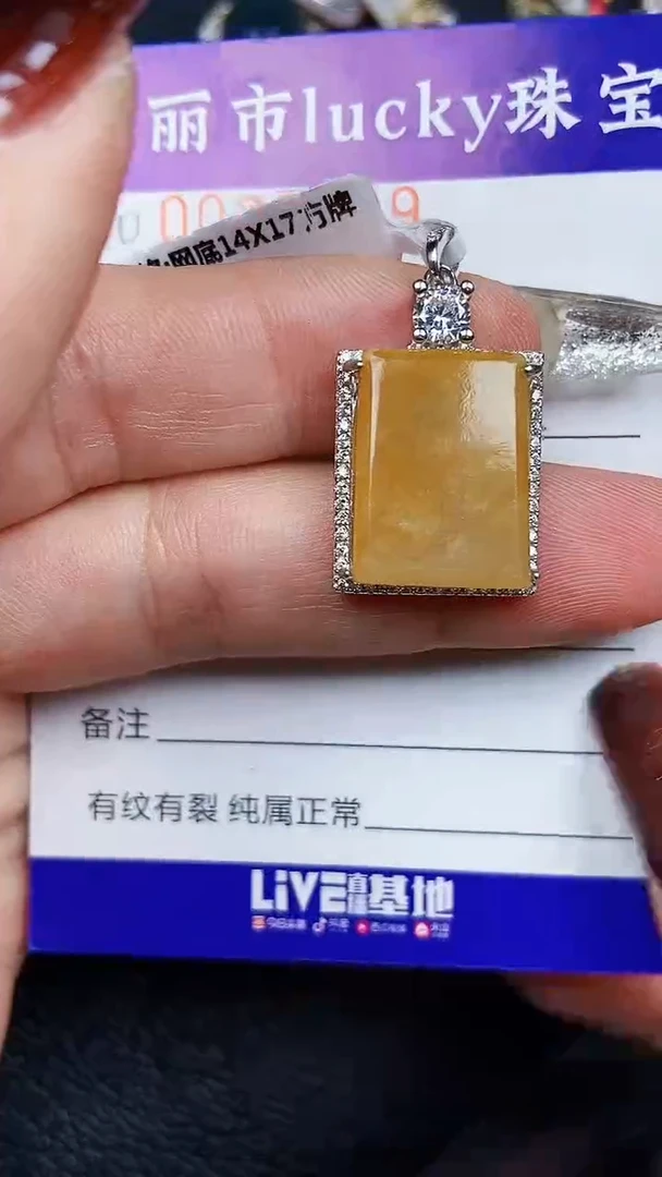 颈饰银S925镶嵌翡翠7789