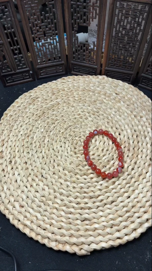 未镶嵌手串南红玛瑙冰飘手串9mm