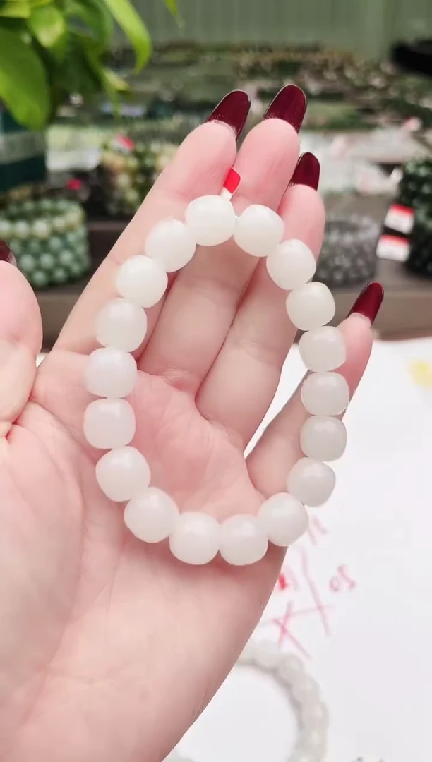 【闪购商品】和田玉手串未镶嵌纯天然和田玉新疆95于阗12