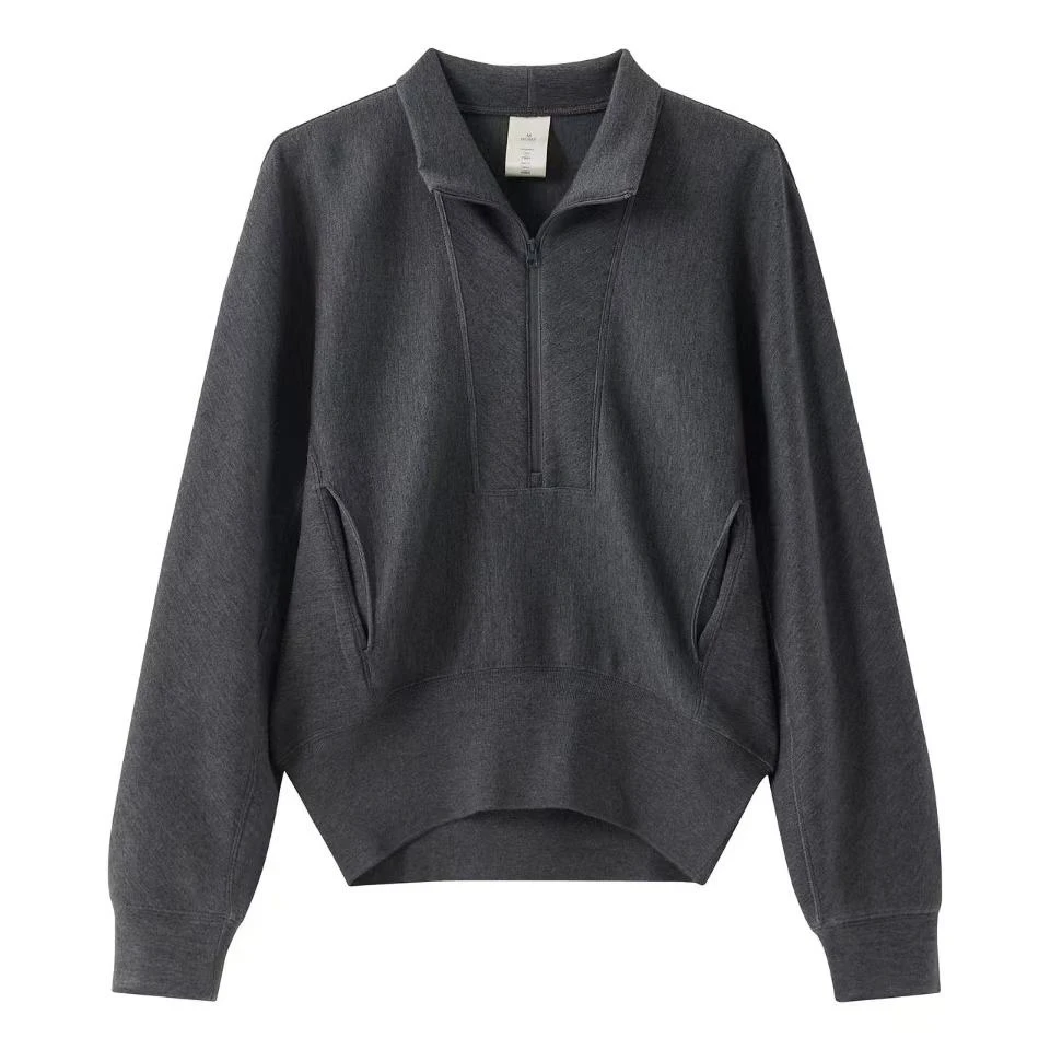 【叶子好物】CH085宽松半拉链卫衣