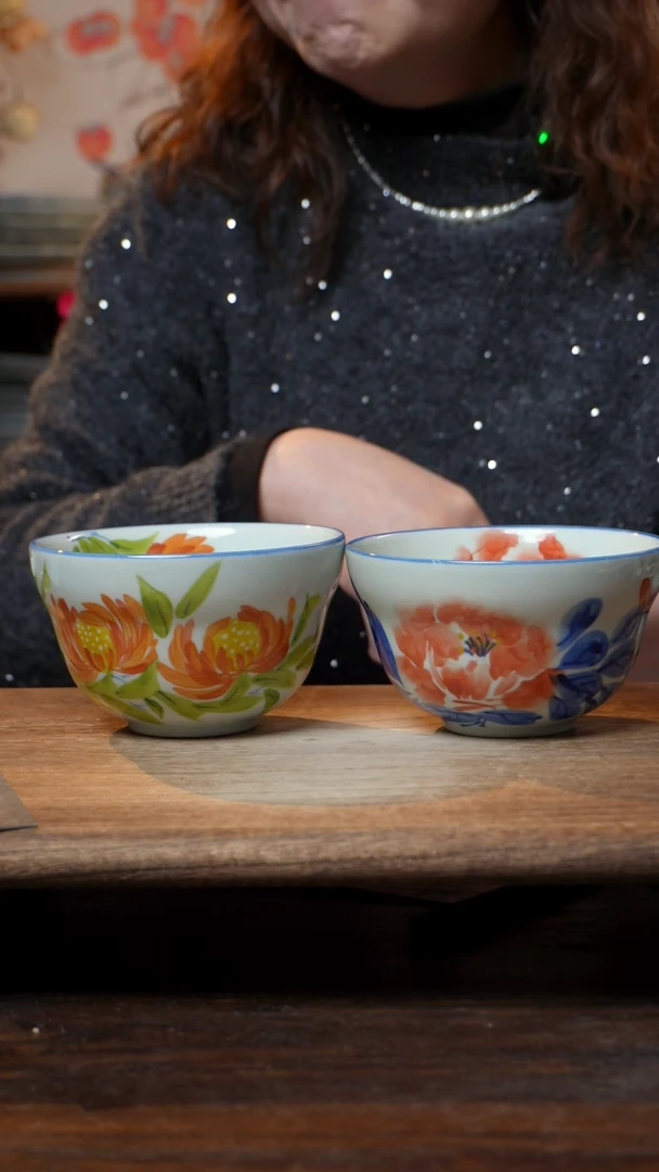 【闪购商品】钛合金福利2件套  高温釉下彩手工手绘