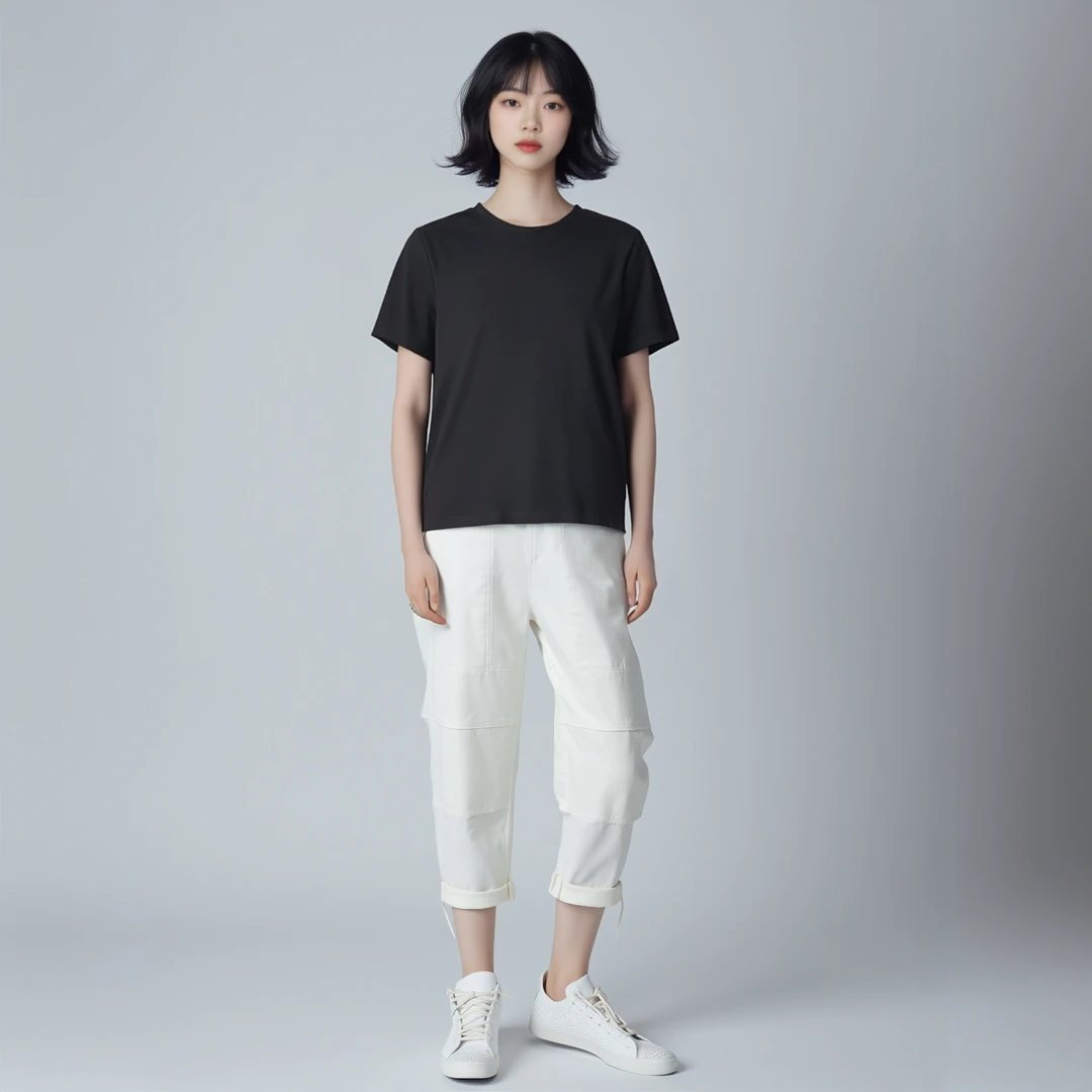 短袖t恤舒适时尚休闲春夏简约圆领运动百搭夏季透气透气印花