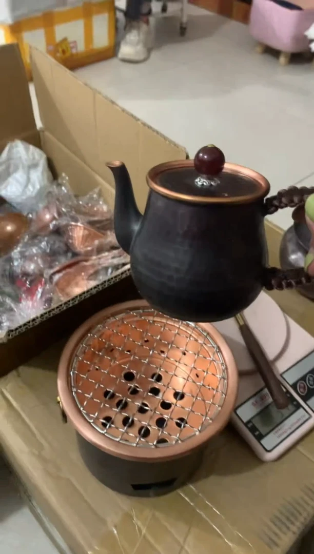 金属纯紫铜小号玲珑壶