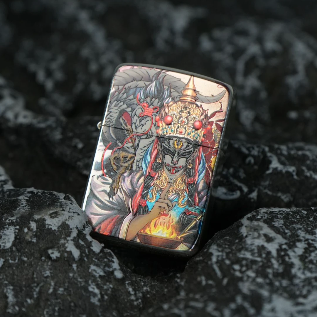 ZIPPO/之宝白鹤童子1941包银烫金3D变色效果官方正品打火机-大帝
