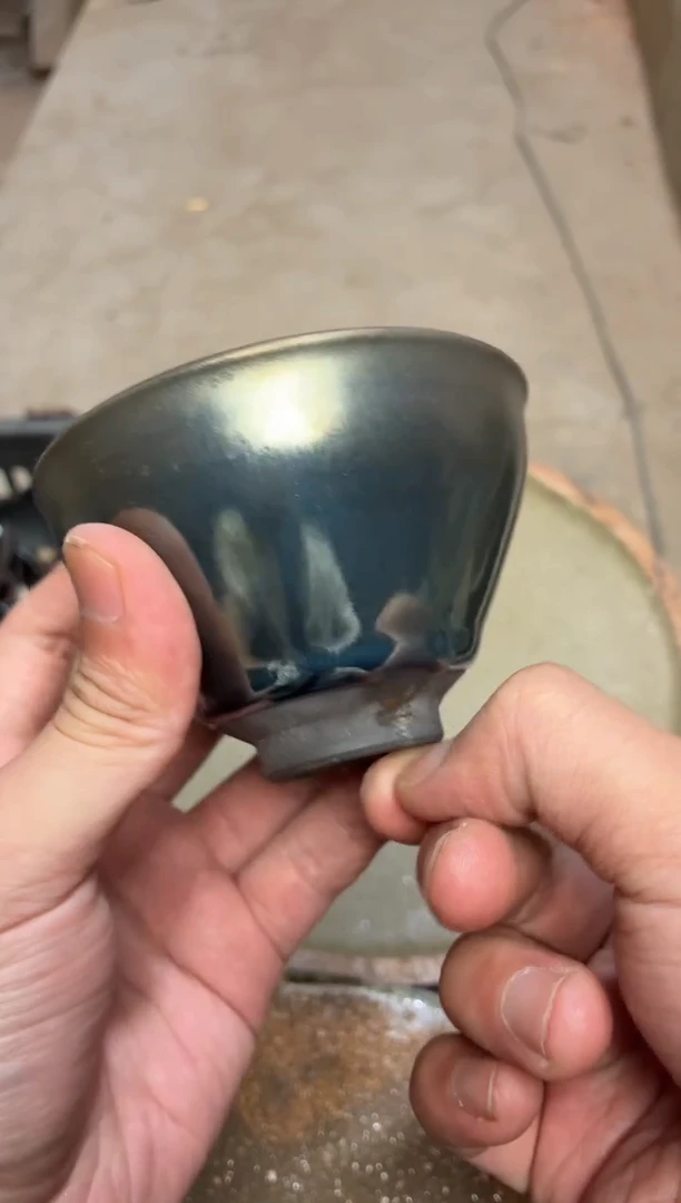 茶盏真柴烧建盏换点柴火