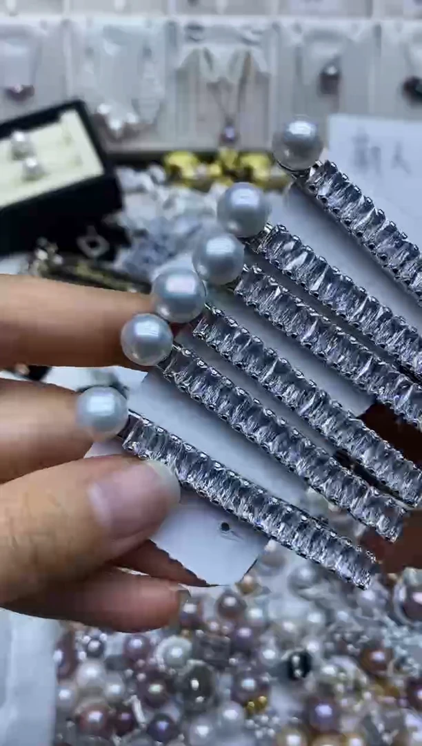 未镶嵌发夹淡水珍珠发夹多样性发其一