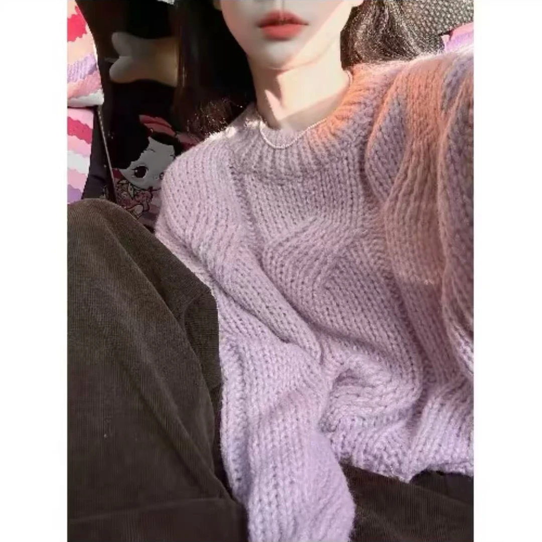 春秋新款毛衣宽松慵懒风，套头，秋冬外套ins百搭（直播为准）