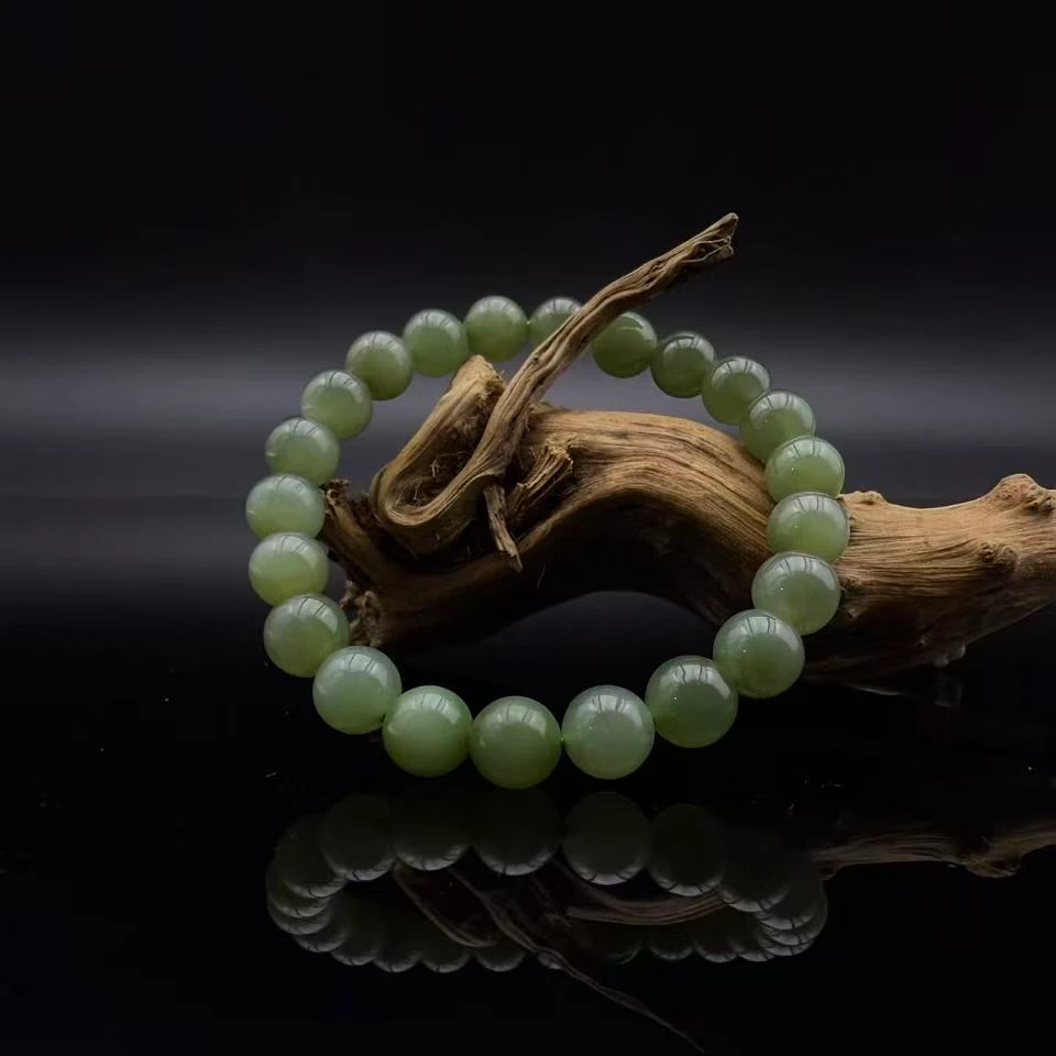 和田玉圆珠手串（8）2716