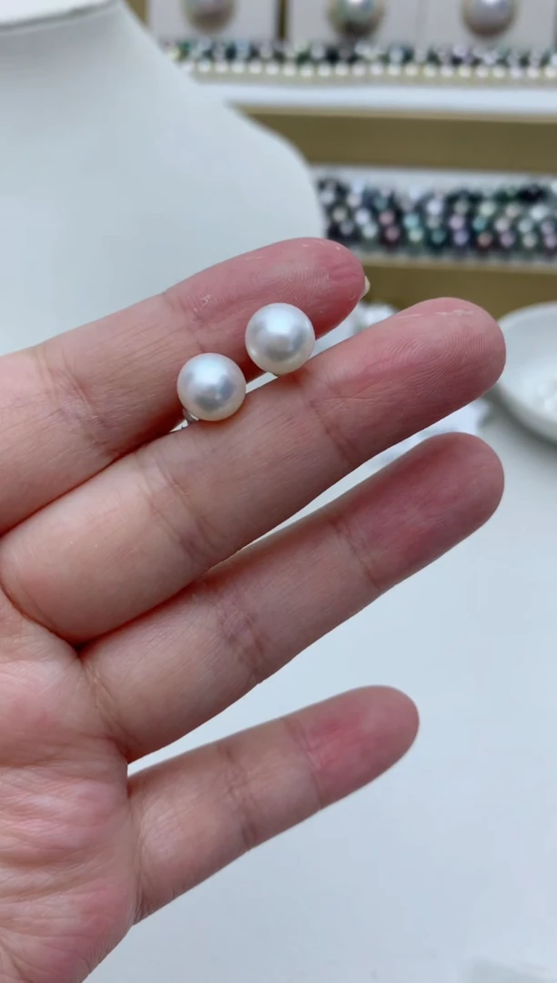 【闪购商品】淡水珍珠耳饰银S925镶嵌w21 多样性发其一