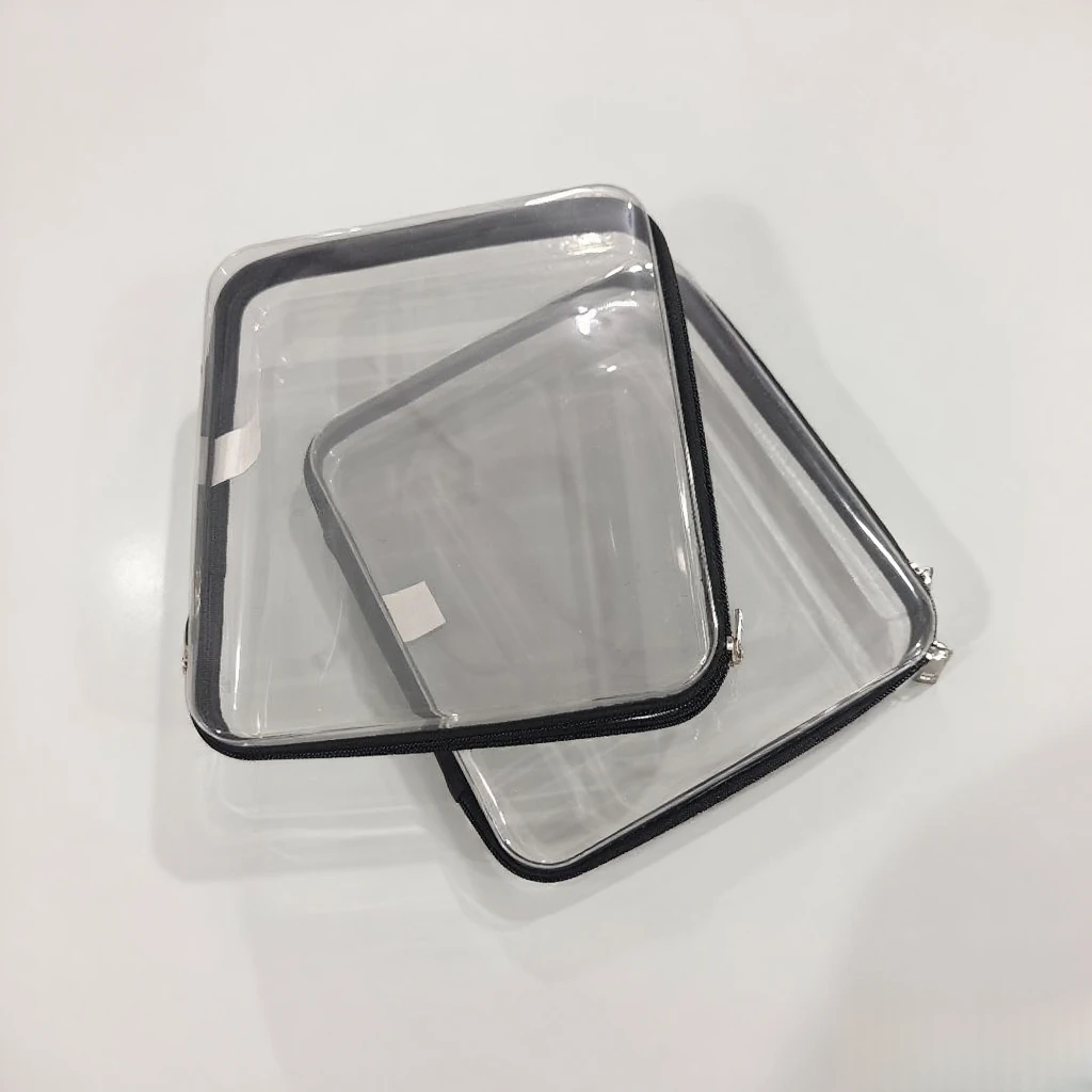 防水透明简约化妆盒桌面收纳盒混色