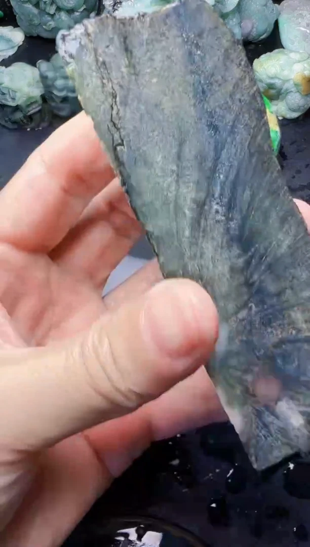颈饰未镶嵌翡翠古*玩32