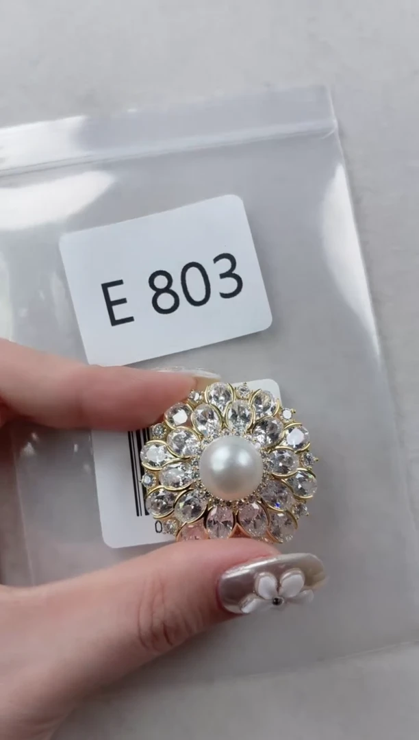 未镶嵌胸针海水珍珠E803