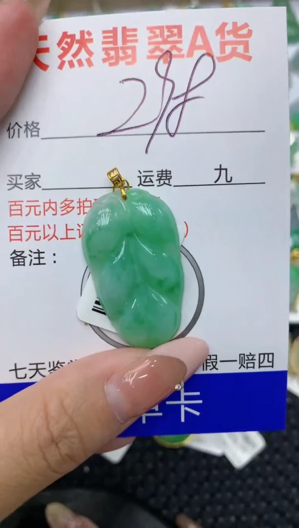 【闪购商品】翡翠颈饰18K金镶嵌111111111
