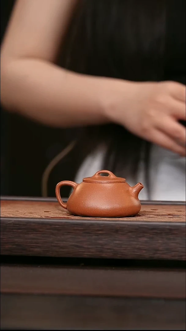茶壶紫砂宜兴原矿紫砂壶  小石瓢 120cc