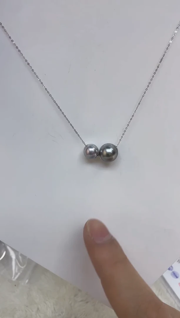 18K金镶嵌海水珍珠颈饰