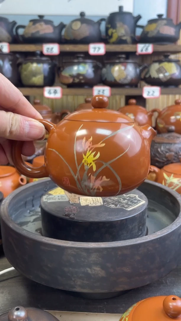 【闪购商品】壶建水紫陶复烧高亮光彩填壶