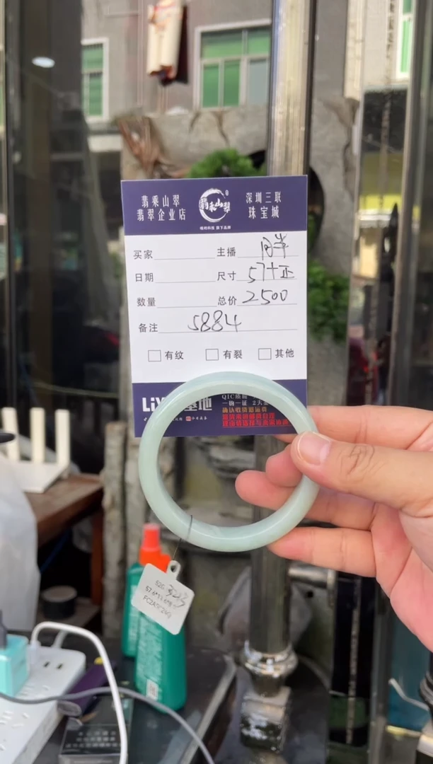 未镶嵌手镯翡翠W 57正圈 5884
