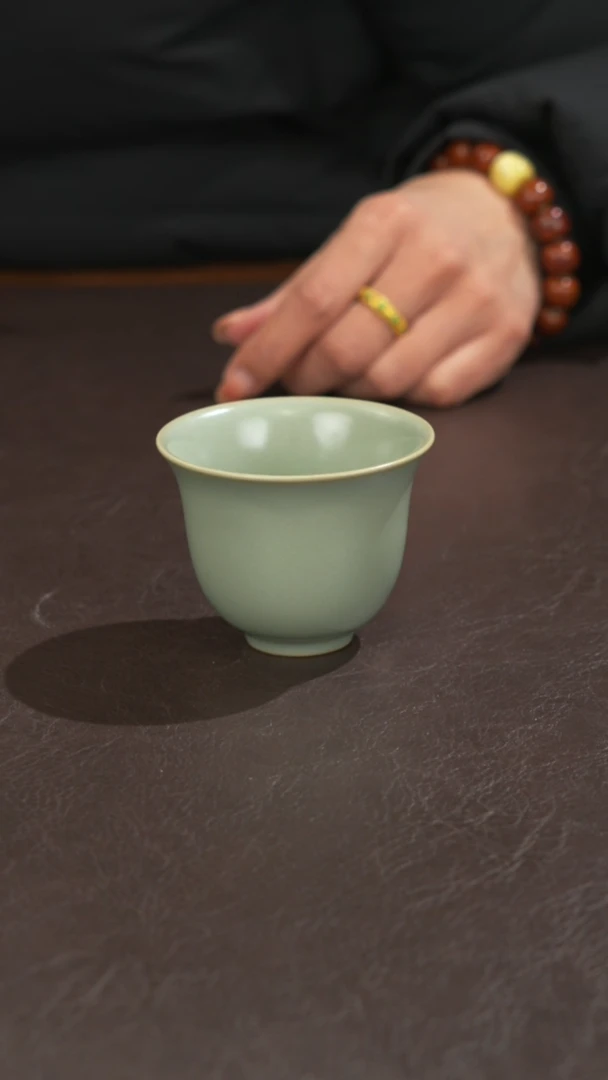 瓷瓷 宣宝汝瓷原矿原釉手工作品微瑕