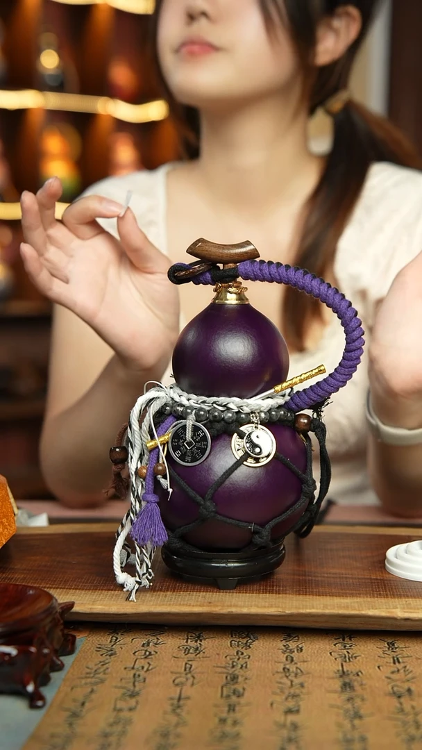 158号600ml左右非遗大漆酒葫芦