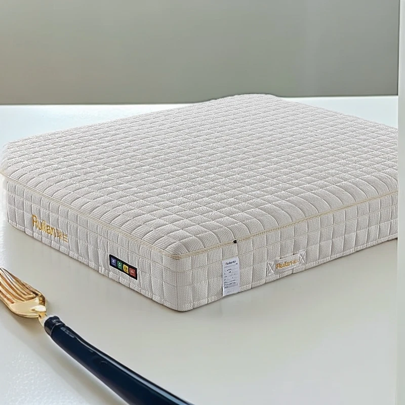 梦月华夫格面料全拆式家用27cm床垫小面包弹簧+亲乳棉+驼绒