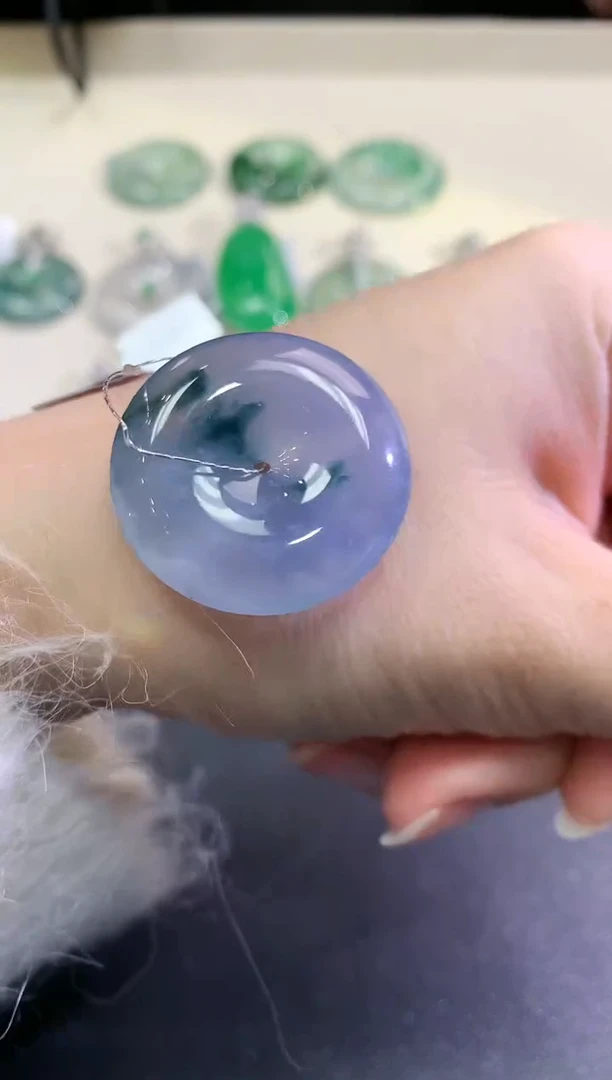 【闪购商品】翡翠颈饰未镶嵌B108  紫货有色差