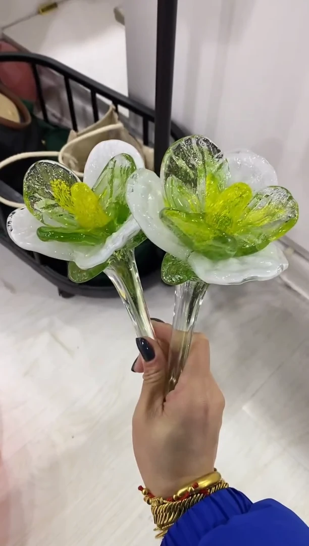 慕忆家手作琉璃花瓶瑕疵