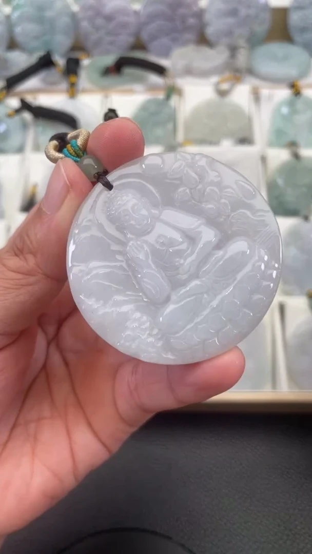 颈饰未镶嵌翡翠天然缅甸翡翠A货295