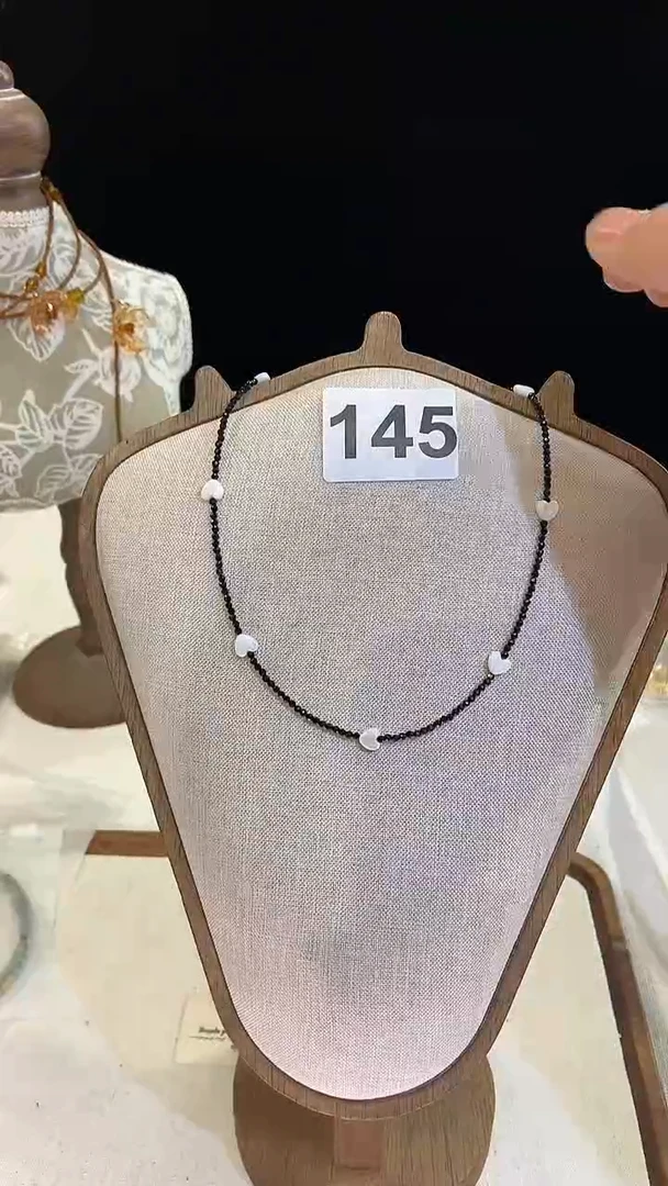 项链钛钢淡水珍珠145