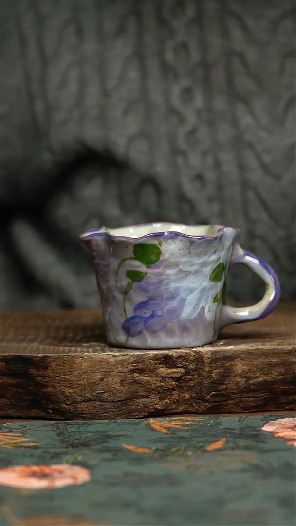 【闪购商品】杯杯手工手绘同款陶器