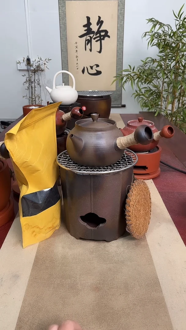 梅花高炉＋650毫升老岩泥壶【5件套】