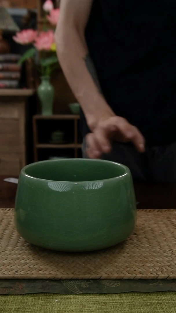 陶瓷一件包邮梅子青面碗