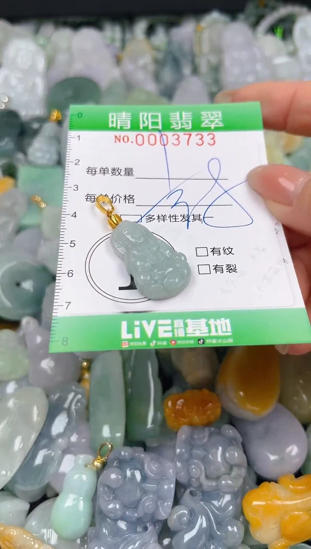 翡翠未镶嵌颈饰闪购0003733多样性发其一