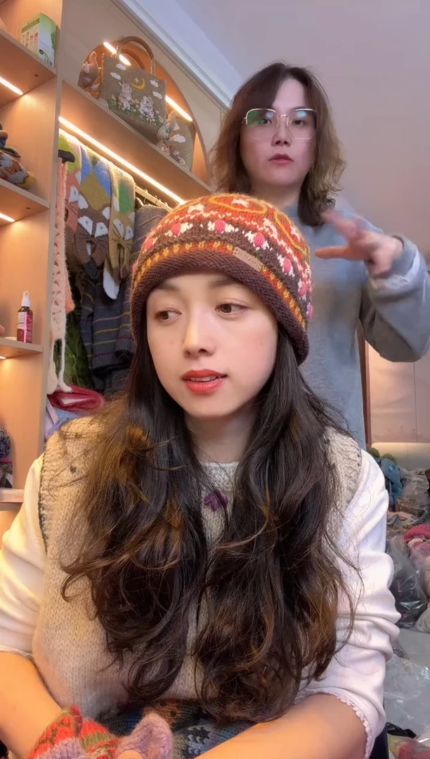羊毛美利奴美拉德爱心帽