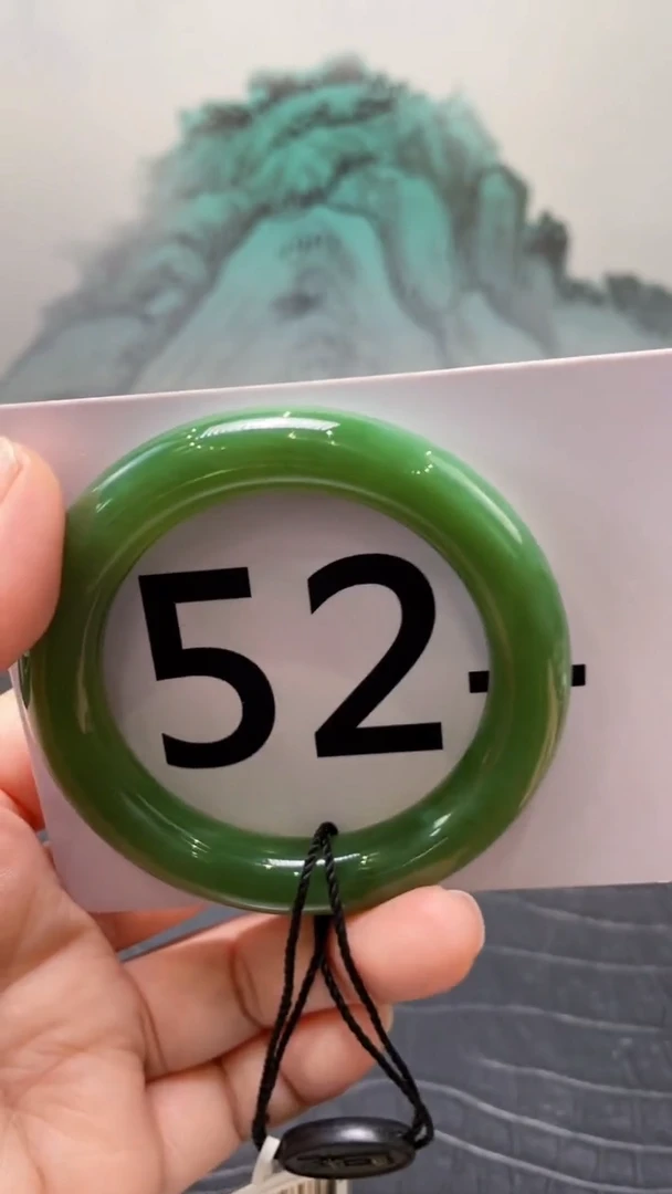 未镶嵌手镯和田玉（碧玉）L****莎52+