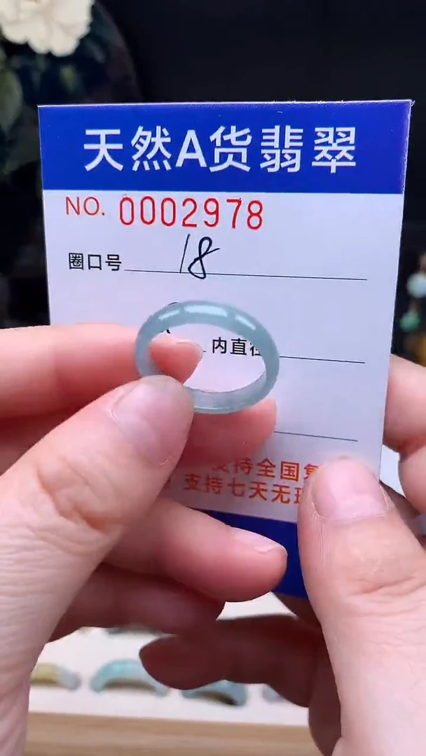 未镶嵌戒指翡翠18#