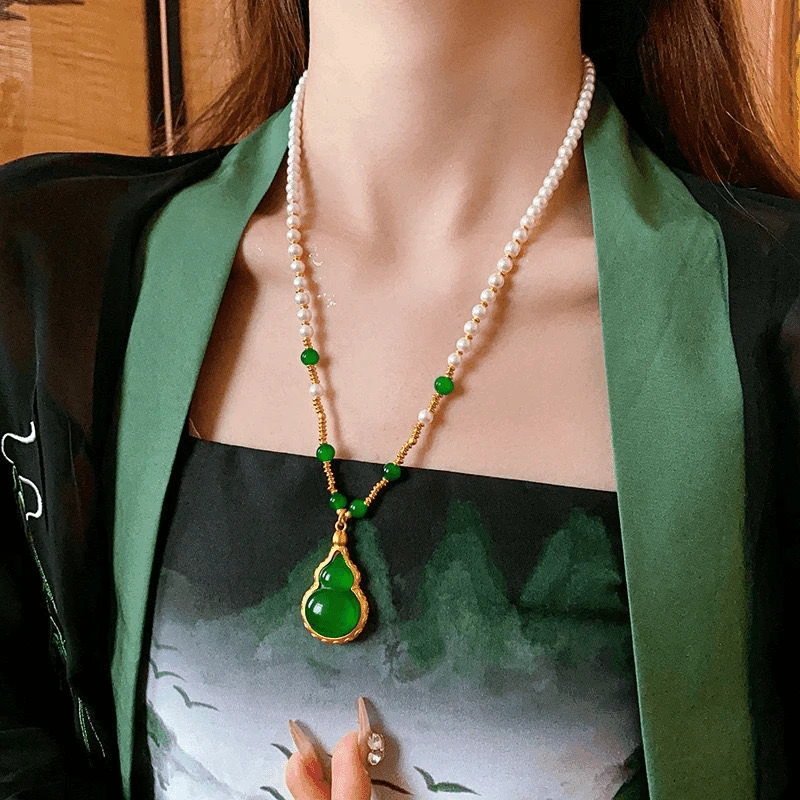 【新中式葫芦项链】复古气质设计感国风锁骨链长款3358