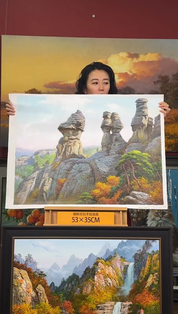 油画【51号】约50*70cm丨朝鲜原创纯手绘孤品油画丨顺丰包邮