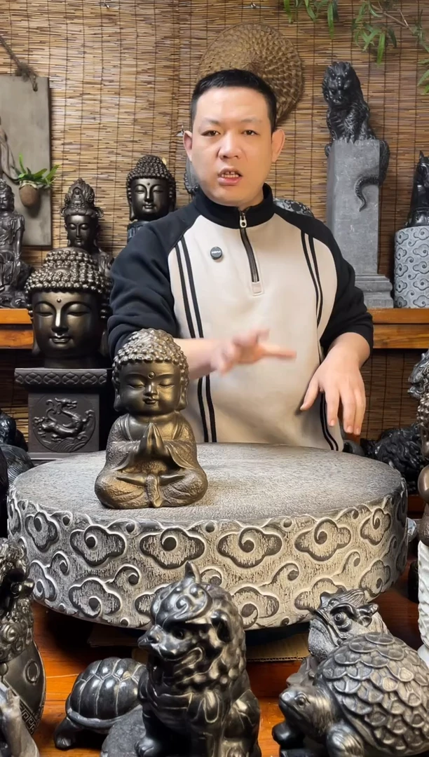 石材22宝宝佛单个天然青石雕刻