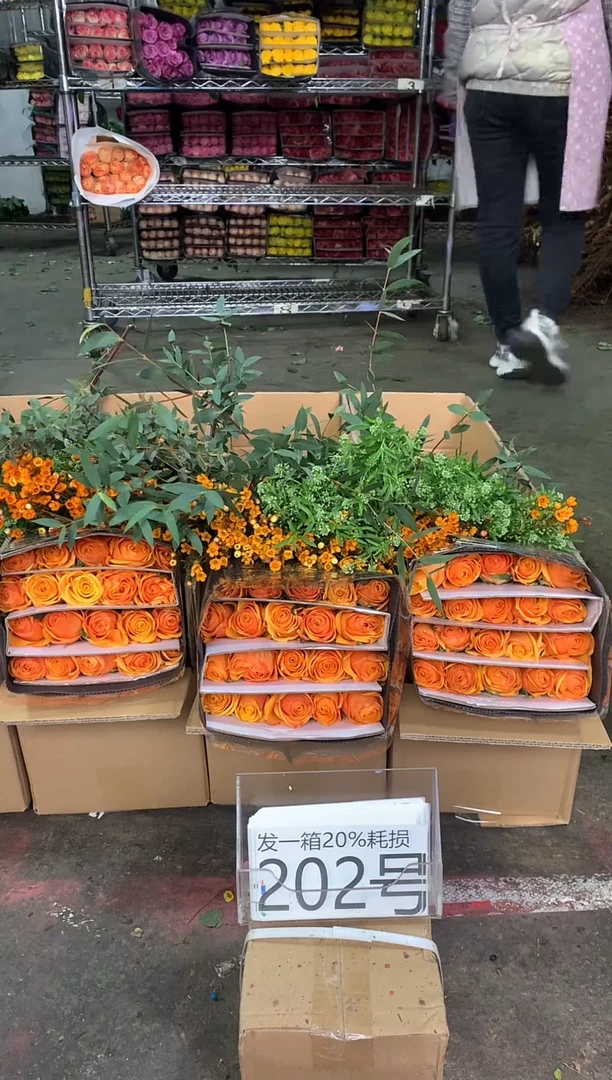 202号♥中通含20%耗损发一箱鲜花
