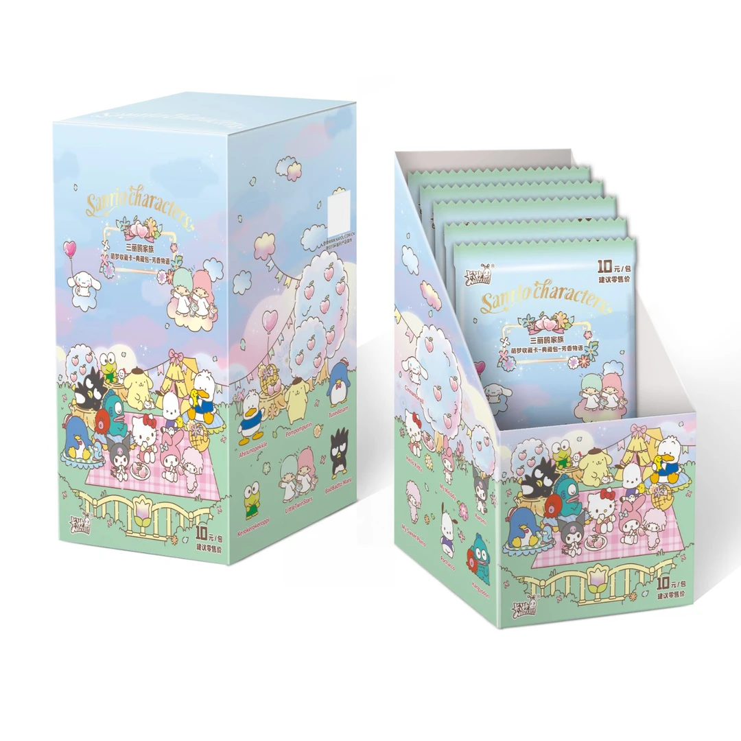 卡游【玩法合集】三丽鸥家族-萌梦收藏卡典藏包-芳香物语拆卡拆盒