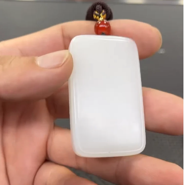 【老郑家】和田玉无事牌挂件 (多样性发一件)