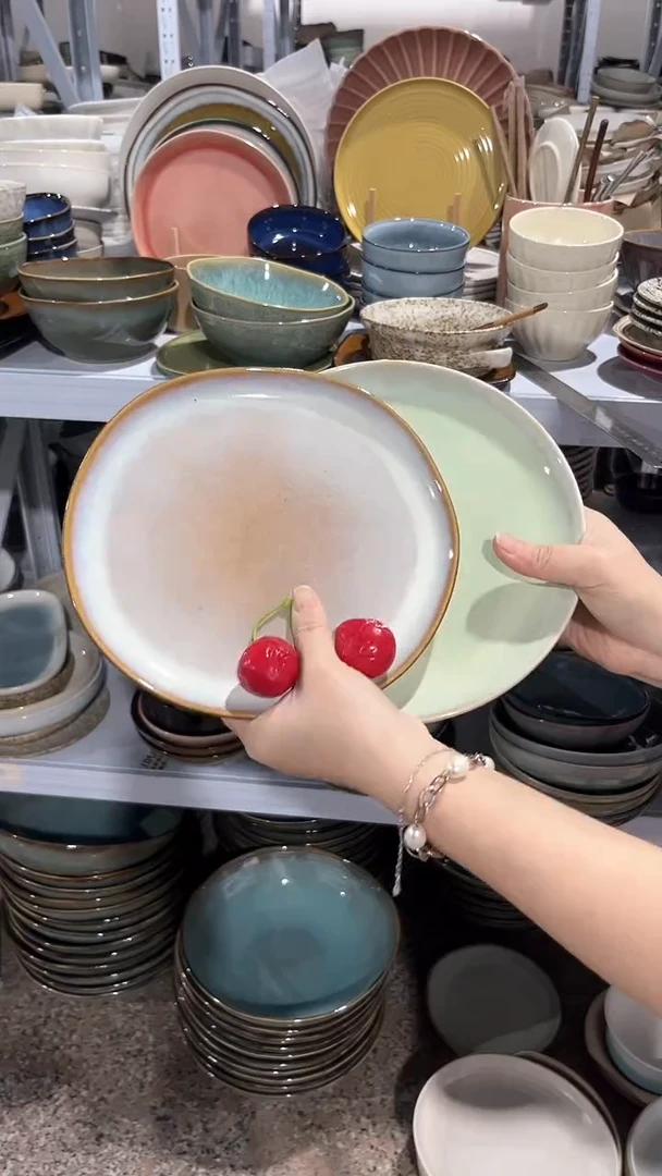 【闪购商品】瓷片外贸尾货瑕疵满20包邮X2 小盘组合