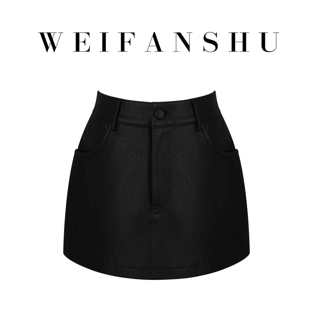 WEIFANSHU/魏凡舒【心动频率】秋冬新款时髦百搭短裙辣妹气质