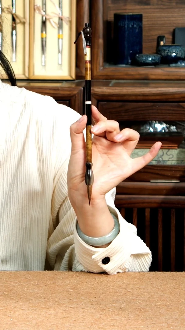 20号张小凤金丝楠木黑檀牛角权杖五紫五狼0.8*3.0