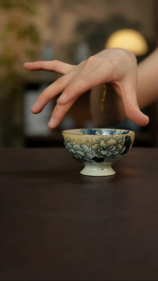 杯景德镇陶瓷杯碗柴烧多人