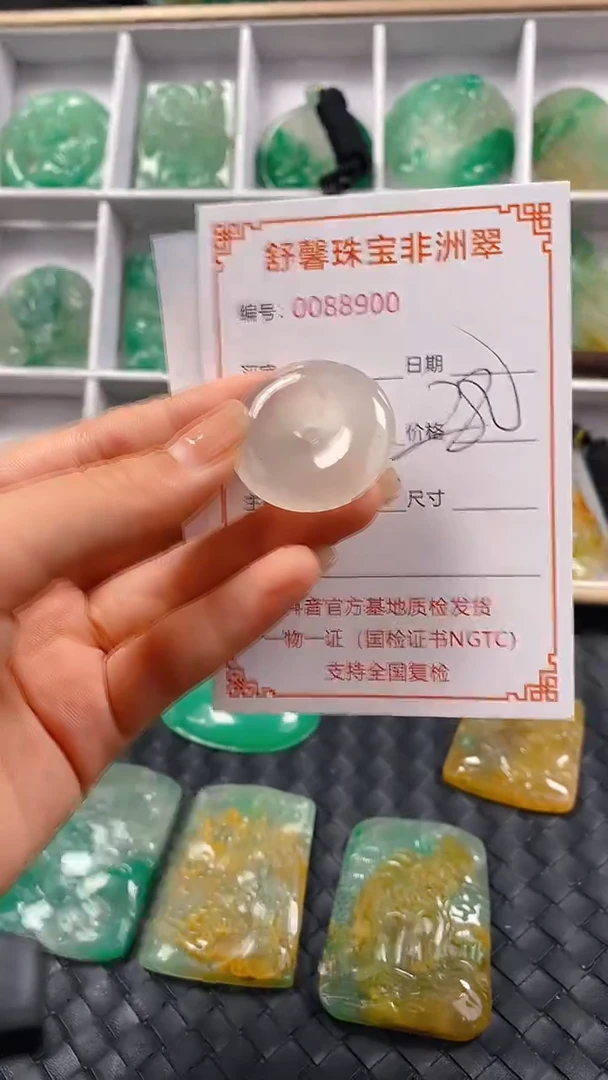 石英岩玉未镶嵌颈饰8900