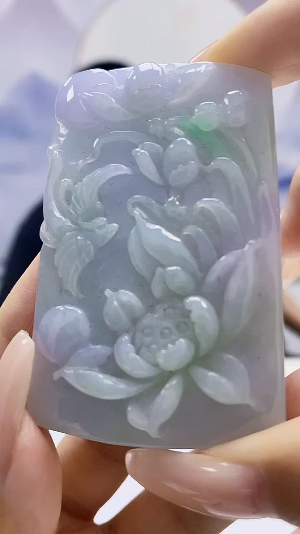 定制翡翠未镶嵌4831xx-毛货挂件71