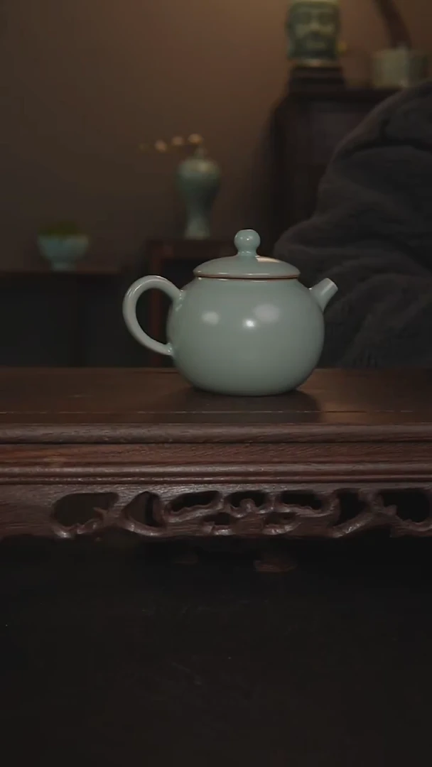 摆件瓷仿古手工壶
