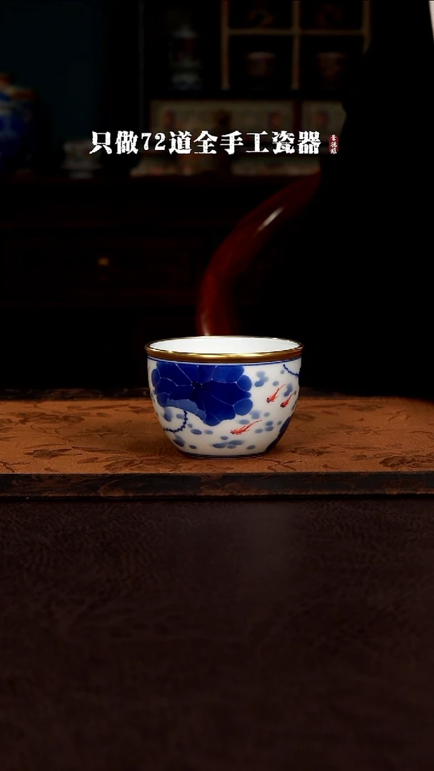 摆件景德镇现代手工手绘陶瓷