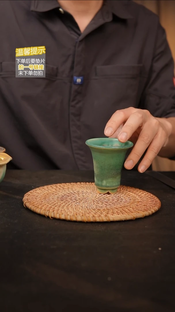 瓷片泥泥多肉花盆 口6